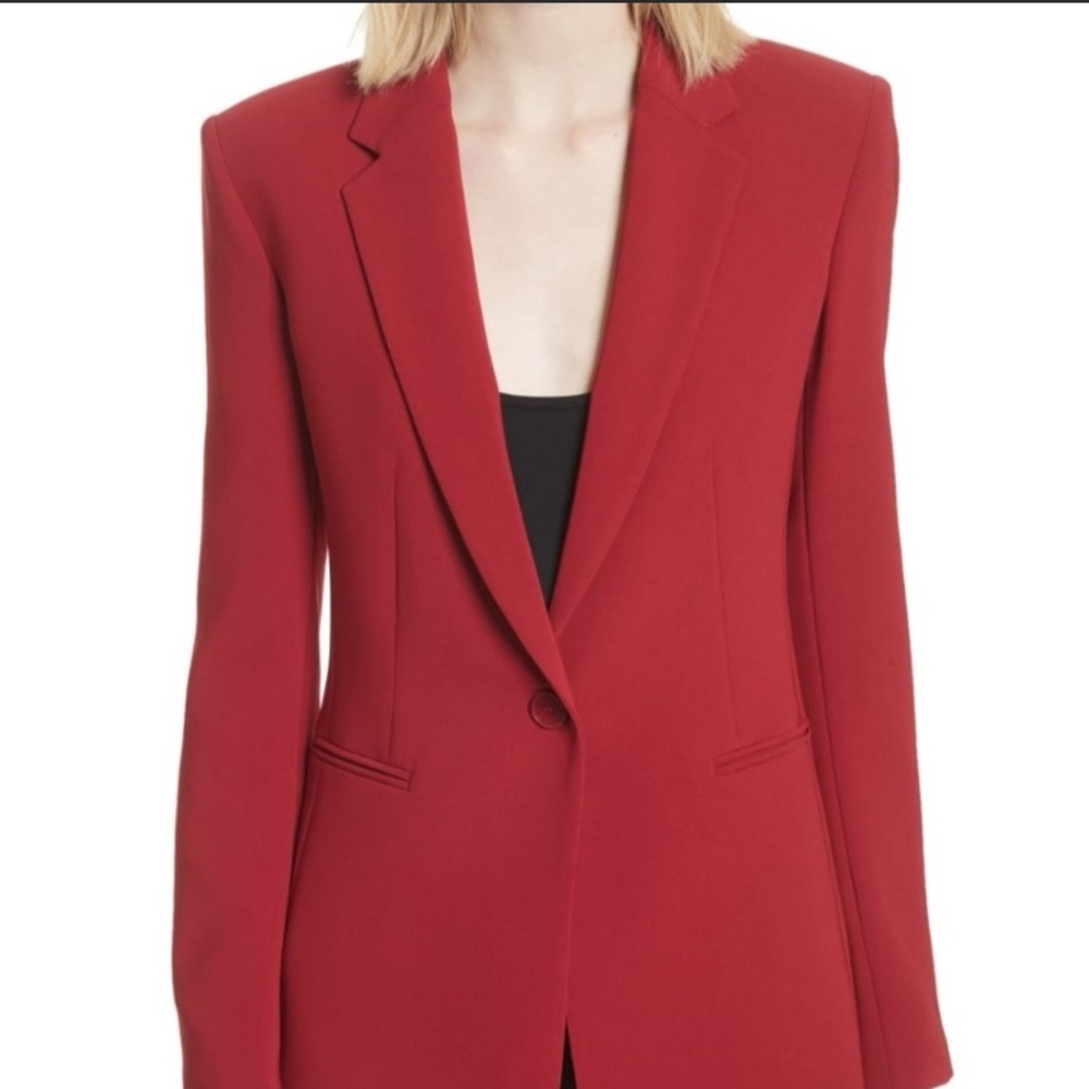 Theory Admiral power crepe blazer Red size 0